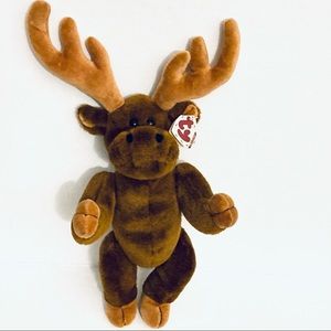 TY Montgomery Moose 12” poseable plush beanie baby